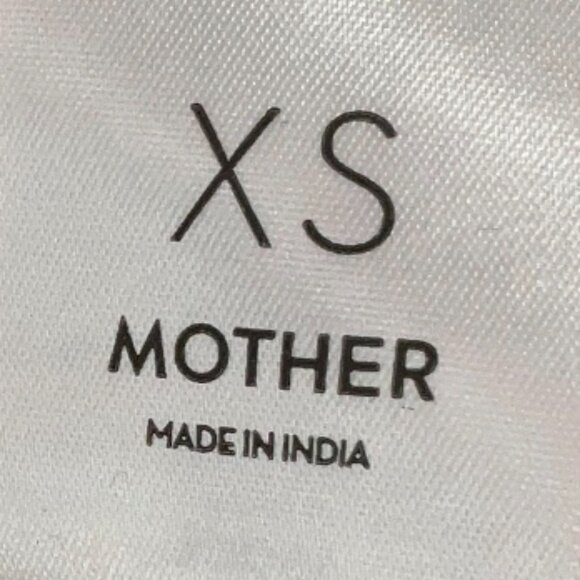 Mother Don't Lose Your Shirt Blouse Size XS 3/4 Sleeve Button Down Cotton Logo - Picture 7 of 10